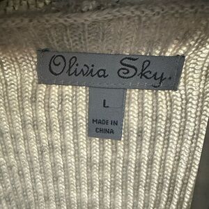 Olivia Sky gray open vest size L